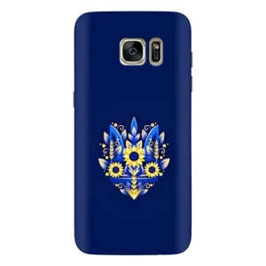 Чохли для Samsung Galaxy S7 Еdge / G935 Укр. Символіка (AlphaPrint) (Квітковий Герб)