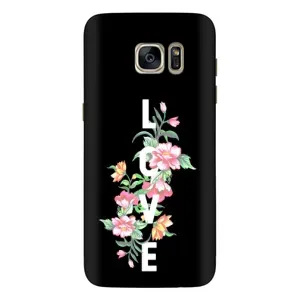 Чехлы для любимой на Самсунг S7 Еdge, G935 (VPrint) (Квіти LOVE)
