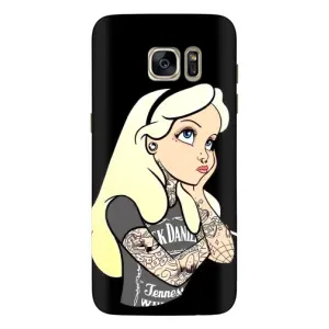 Чохол з друком для Samsung Galaxy S7 Еdge / G935 - (Мода) (AlphaPrint) (Дівчина в тату)