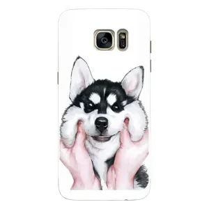 Чохли з собаками для Samsung Galaxy S7 Еdge / G935 (VPrint) (Радісний Хаскі)