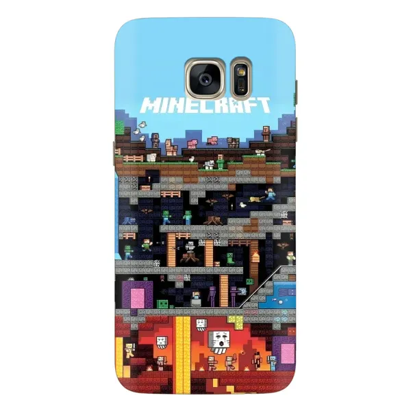 Чохол з принтом «фон Minecraft» для Samsung Galaxy S7 Edge (G935)