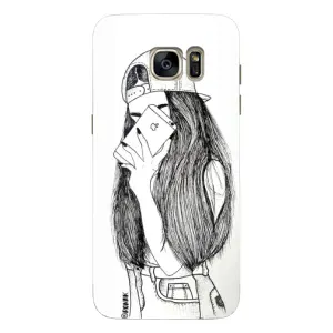 Чохол з друком для Samsung Galaxy S7 Еdge / G935 - (Мода) (AlphaPrint) (Фото дівчини)