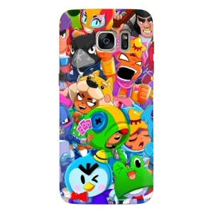 Чехлы Brawl Stars для Samsung Galaxy S7 Еdge / G935 (AlphaPrint) (Герої Бравл Старс)
