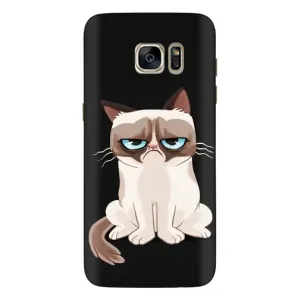 Чохол з принтом для Samsung Galaxy S7 Еdge / G935 (AlphaPrint) Модні коти (Сумний кіт)