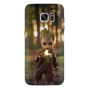 Чехол МАРВЕЛ для Самсунг С7 Едж, Г935 (AlphaPrint) (I am Groot)