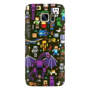 Чохол з принтом «Колаж Майнкрафт» для Samsung Galaxy S7 Edge (G935)