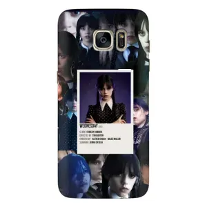 Чохли Венсдей на Samsung Galaxy S7 Еdge / G935 Уенсдей (AlphaPrint) (колаж Венздей)