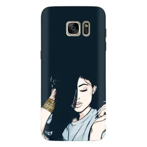 Чохол з друком для Samsung Galaxy S7 Еdge / G935 - (Мода) (AlphaPrint) (Гарна дівчина)