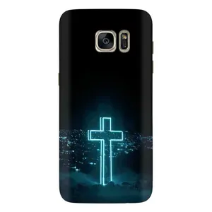 Християнські Чохли для Samsung Galaxy S7 Еdge / G935 (AlphaPrint) (Хрест і місто)