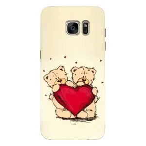 Чехлы для любимой на Самсунг S7 Еdge, G935 (VPrint) (Медвежата)