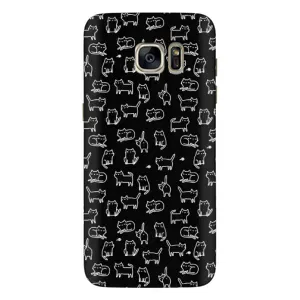 Чохол з принтом для Samsung Galaxy S7 Еdge / G935 (AlphaPrint) Модні коти (Маленькі котики)
