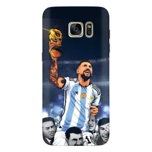 Чохли для Samsung Galaxy S7 Еdge / G935 (Leo чемпіон) (AlphaPrint) (Мессі з кубком)