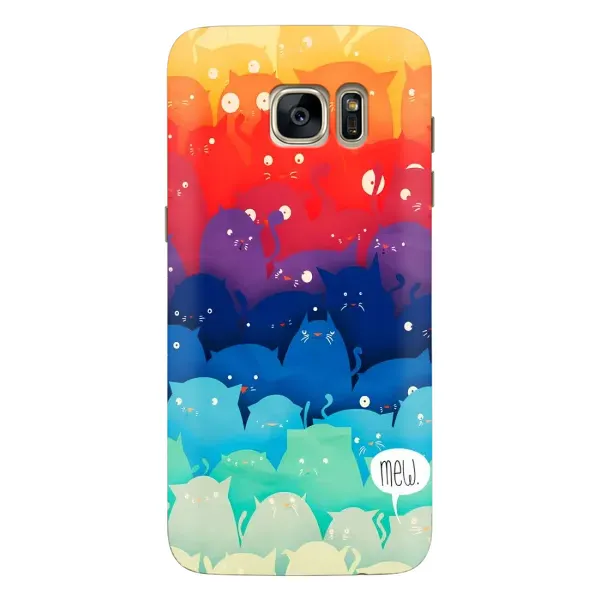 Чохол з принтом «Mew» для Samsung Galaxy S7 Edge (G935)