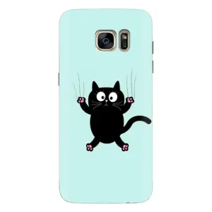 Чохол з принтом для Samsung Galaxy S7 Еdge / G935 (AlphaPrint) Модні коти (Падаючий кіт)