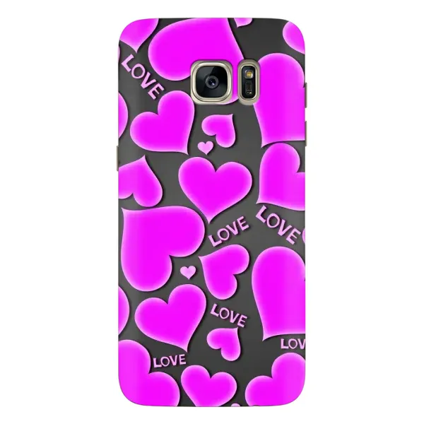 Чохол з принтом «Pink hearts» для Samsung Galaxy S7 Edge (G935) Чохол з принтом «Pink hearts» для Samsung Galaxy S7 Edge (G935)