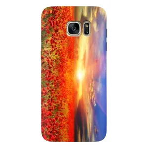 Чохол з картинкою (Стильні) Самсунг S7 Еdge, G935 - (AlphaPrint) (Поле тюльпанів)