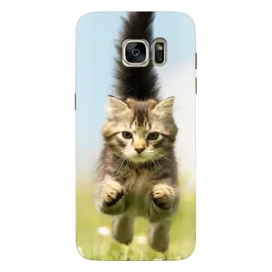 Чохли з Котиками для Samsung Galaxy S7 Еdge / G935 (VPrint) (Прижок кота)
