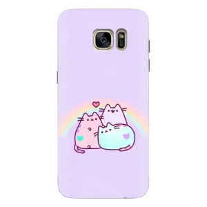 Чохол на Самсунг S7 Еdge, G935 з Котиками (VPrint) (Радужний котик)