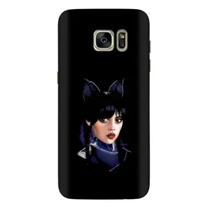 Чохли Венсдей на Samsung Galaxy S7 Еdge / G935 Уенсдей (AlphaPrint) (серйозна Венздей)