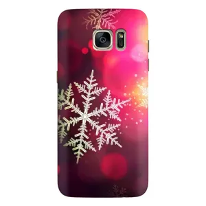 Новорічні Чохли для Самсунг S7 Еdge, G935 (VPrint) (Сніжинка)