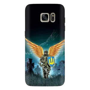 Чехлы с картинкой ЗСУ для Samsung Galaxy S7 Еdge / G935 (AlphaPrint) (Солдат ЗСУ)