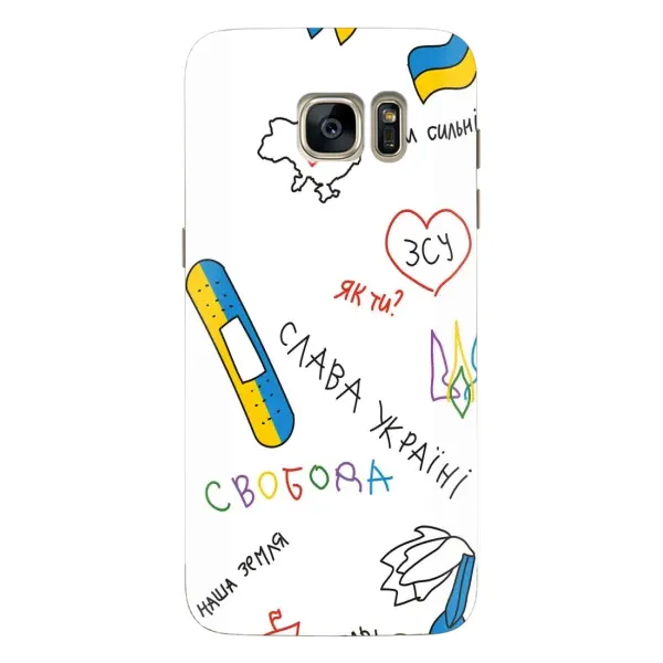 Чохол з принтом «Стикер» для Samsung Galaxy S7 Edge (G935)