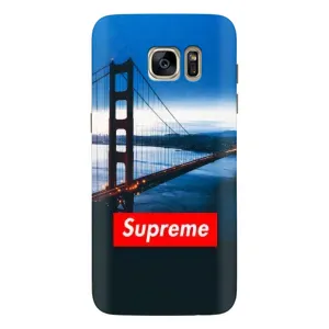 Чеохол для Samsung Galaxy S7 Еdge / G935 з картинкою Supreme (AlphaPrint) (Стиль Supreme)