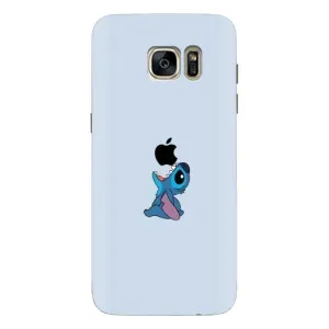Чохол з принтом Стіч на Samsung Galaxy S7 Edge (G935) (Stitch apple)