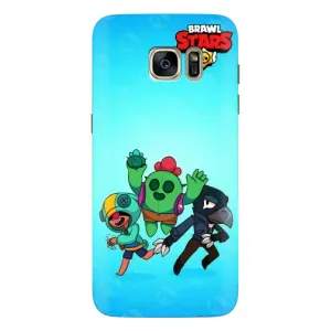 Чехлы Brawl Stars для Samsung Galaxy S7 Еdge / G935 (AlphaPrint) (Тріо героїв)