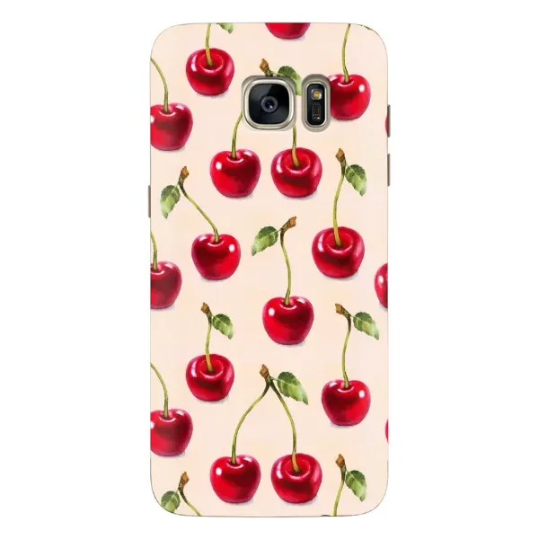 Чохол з принтом «Черешня» для Samsung Galaxy S7 Edge (G935)