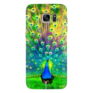 Чохол з пташками на Samsung Galaxy S7 Еdge / G935 (VPrint) (Яскравий Павлин)
