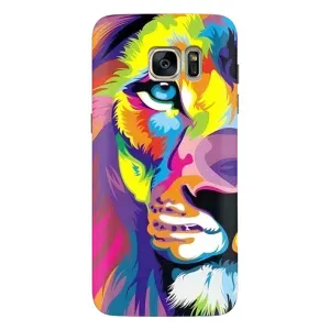Чохол з картинкою ЛЕВ для Samsung Galaxy S7 Еdge / G935 (VPrint) (Яскравий Лев)