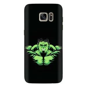 Чохли з героями Марвел Samsung Galaxy S7 Еdge / G935 (VPrint) (Зелений Халк)