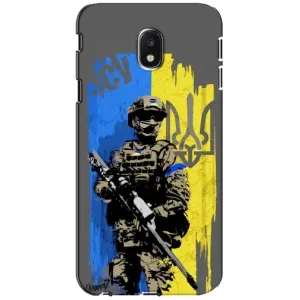 Чехлы с картинкой ЗСУ для Samsung Galaxy J3 2017 (J330FN европейская версия) (AlphaPrint) (АРТ солдат)