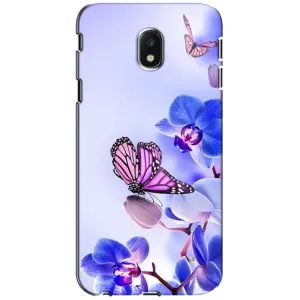 Чохли з квітами для Samsung Galaxy J3 2017 (J330FN европейская версия) (VPrint) (Метелик на квітах)