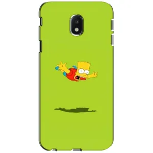 Чехол с Симпсонами для Samsung Galaxy J3 2017 (J330FN европейская версия) (VPrint) (Барт Симпсон)