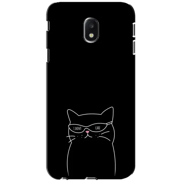 Чехол с принтом «Равнодушный кот» для Samsung Galaxy J3 2017 (J330FN EU)
