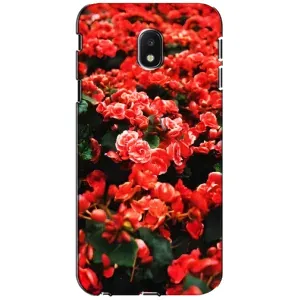 Чохли з квітами для Samsung Galaxy J3 2017 (J330FN европейская версия) (VPrint) (Квіти червоні)
