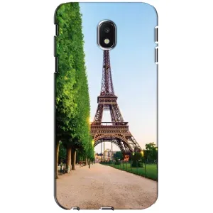 Чехол Эйфелева Башня для Samsung Galaxy J3 2017 (J330FN европейская версия) - (AlphaPrint) (Дорога в Париж)