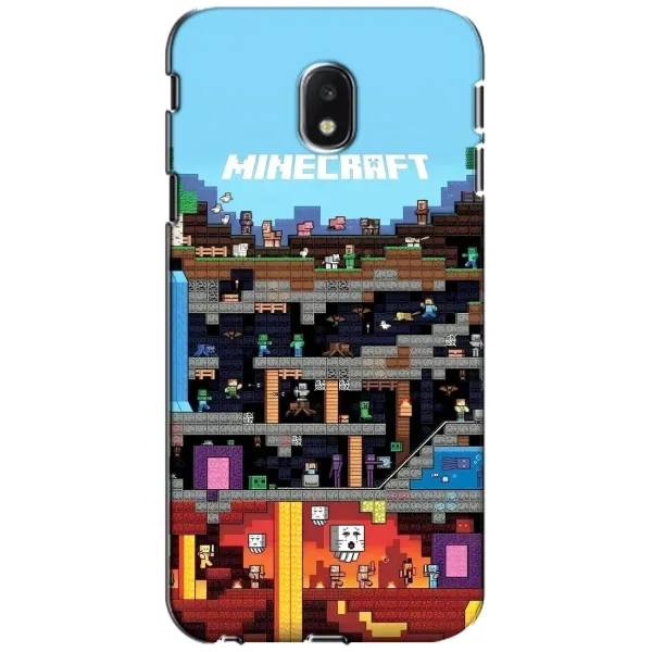 Чехол с принтом «фон Minecraft» для Samsung Galaxy J3 2017 (J330FN EU)