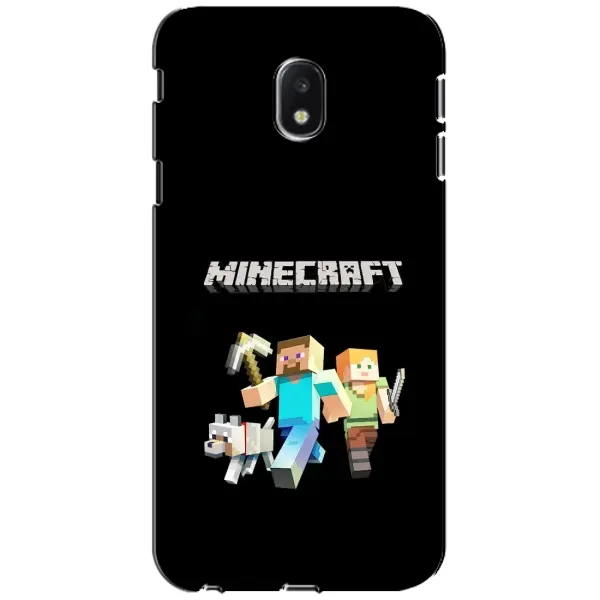 Чехол с принтом «герои Minecraft» для Samsung Galaxy J3 2017 (J330FN EU)
