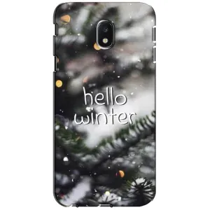 Новогодние, Праздничные Чехлы для Samsung Galaxy J3 2017 (J330FN европейская версия) - 2024 год (Hello winter)