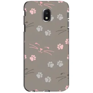 Чехол с рисунком кот на Samsung Galaxy J3 2017 (J330FN европейская версия) (Лапы и усы)