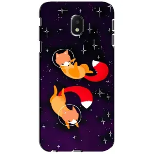 Чохли з картинкою Лисичка для Samsung Galaxy J3 2017 (J330FN европейская версия) (VPrint) (Лисички космонавти)