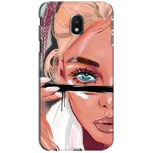 Чехол с печатью для Samsung Galaxy J3 2017 (J330FN европейская версия) - (Мода) (AlphaPrint) (Макияж)