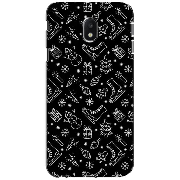 Чехол с принтом «Новогодний фон» для Samsung Galaxy J3 2017 (J330FN EU)