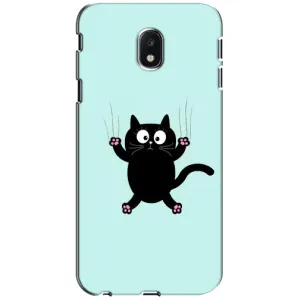 Чехол с принтом для Samsung Galaxy J3 2017 (J330FN европейская версия) (AlphaPrint) Модные коты (Падающий кот)