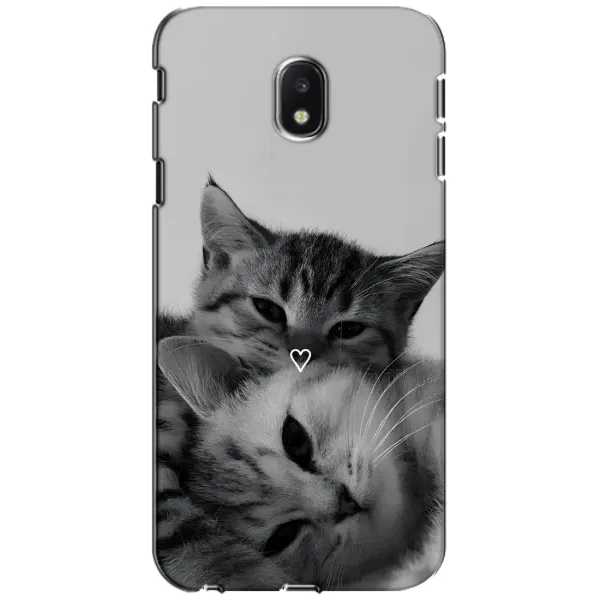 Чехол с принтом «Пара котов» для Samsung Galaxy J3 2017 (J330FN EU)
