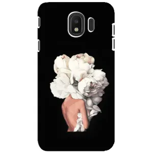 Чехлы (ART) Цветы на Samsung Galaxy J4 2018, SM-J400F (VPrint) (Білі квіти)