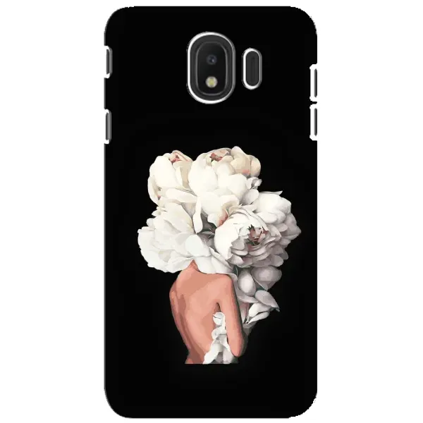 Чехол с принтом «Белые цветы» для Samsung Galaxy J4 2018 (SM-J400F) Чехол с принтом «Белые цветы» для Samsung Galaxy J4 2018 (SM-J400F)